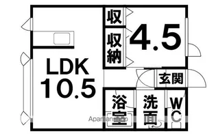 グランド飛鳥【1階】の間取り